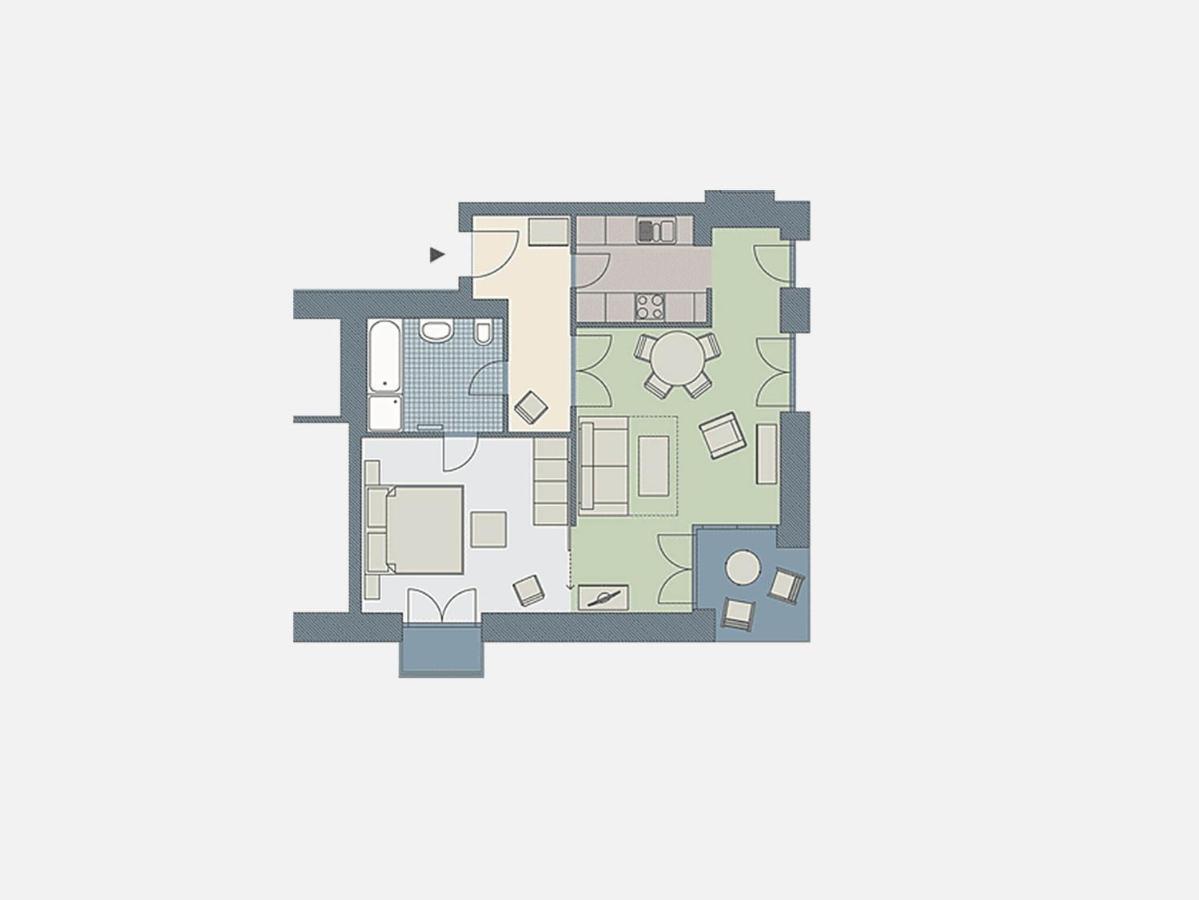 Kaiservillen Heringsdorf - Ferienwohnung Mit 1 Schlafzimmer Und Terrasse D201 Esterno foto